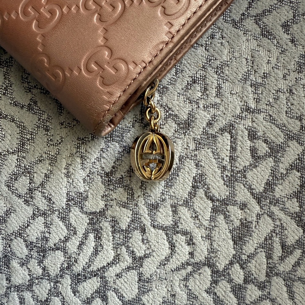 Gucci Guccissima Women's Leather Wallet with Gold Gucci Ball - Picture 6 of 6